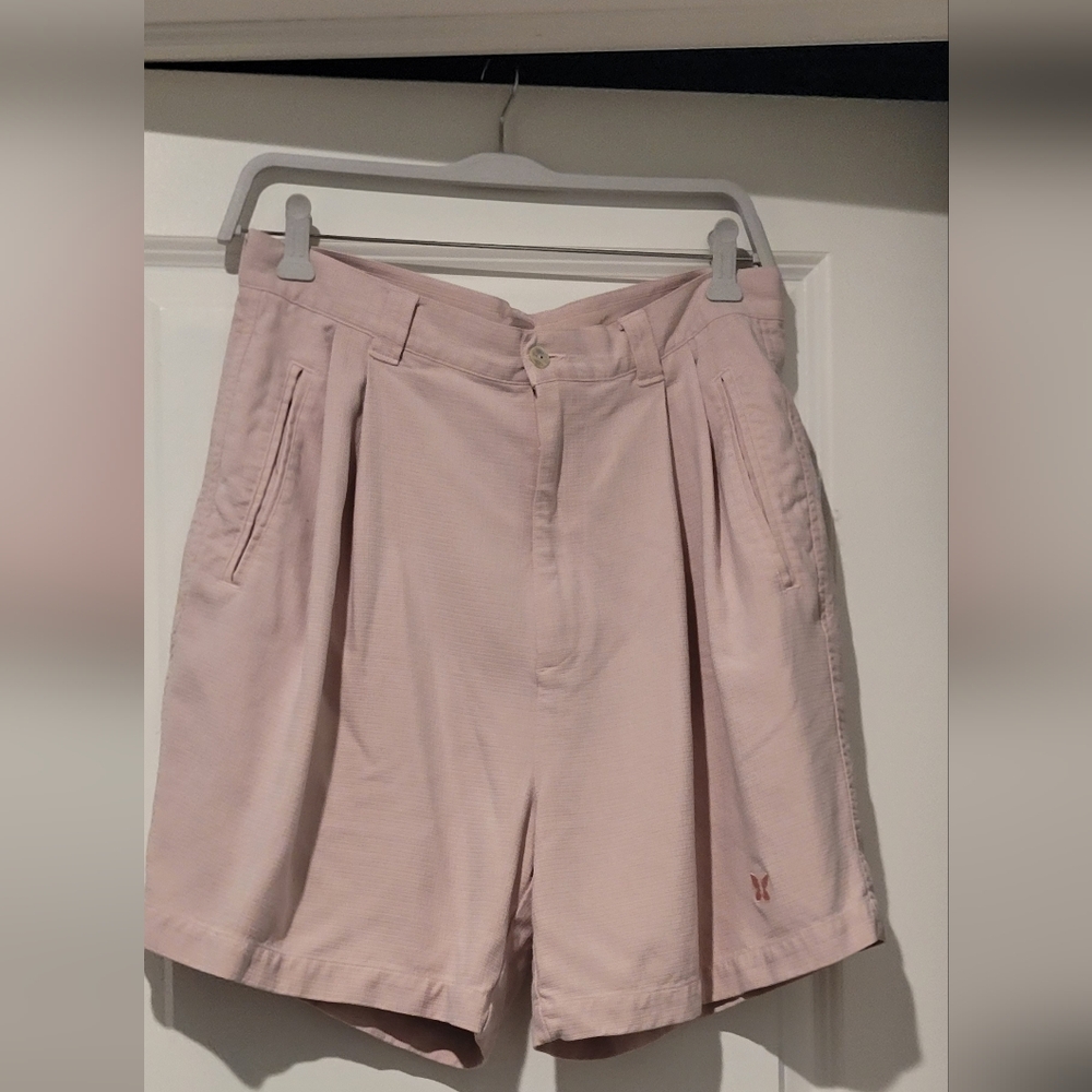 Tommy Bahama Vintage Lucky Penny Silk Shorts Pink